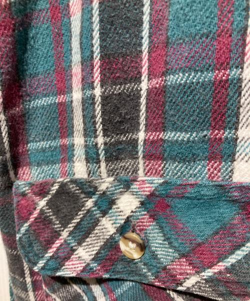 FIVE BROTHER（ファイブブラザー）FIVE BROTHER (ファイブブラザー) チェックネルシャツ グリーン×レッド サイズ:Ｌの古着・服飾アイテム
