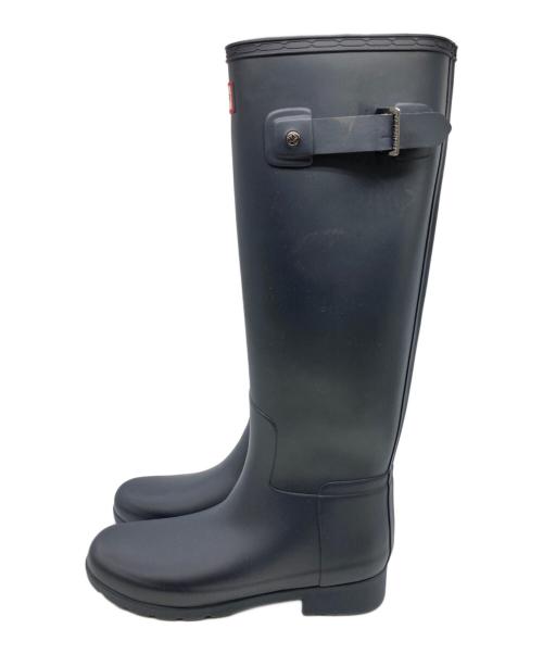 HUNTER（ハンター）HUNTER (ハンター) WMS ORIGINAL REFINED BOOTS/レインブーツ ネイビー サイズ:22cmの古着・服飾アイテム