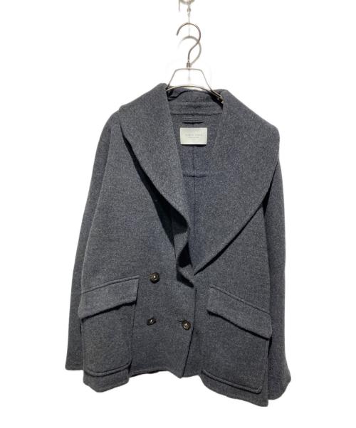 PUBLIC TOKYO（パブリックトウキョウ）PUBLIC TOKYO (パブリックトウキョウ) カシミヤリバーショールカラーコート グレー サイズ:FREEの古着・服飾アイテム