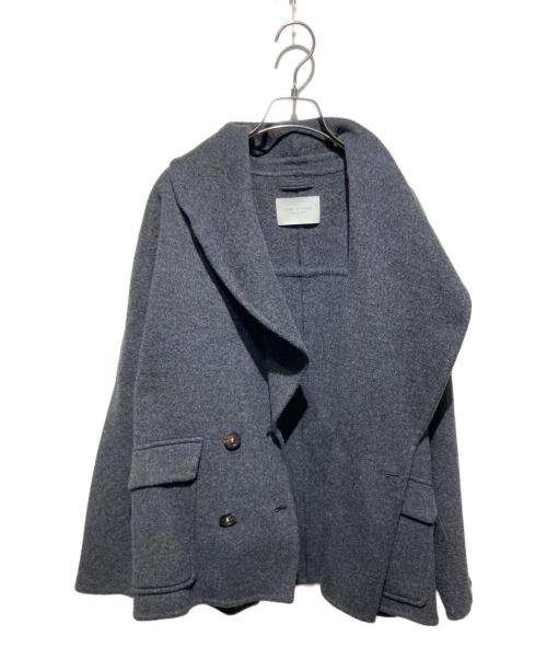 PUBLIC TOKYO（パブリックトウキョウ）PUBLIC TOKYO (パブリックトウキョウ) カシミヤリバーショールカラーコート グレー サイズ:FREEの古着・服飾アイテム