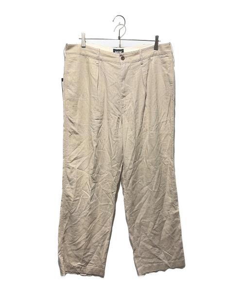 Schott（ショット）Schott (ショット) LINEN TROUSERS ベージュ サイズ:36の古着・服飾アイテム