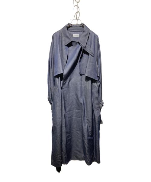 Aresense（アーセンス）Aresense (アーセンス) トレンチコート インディゴ サイズ:38の古着・服飾アイテム