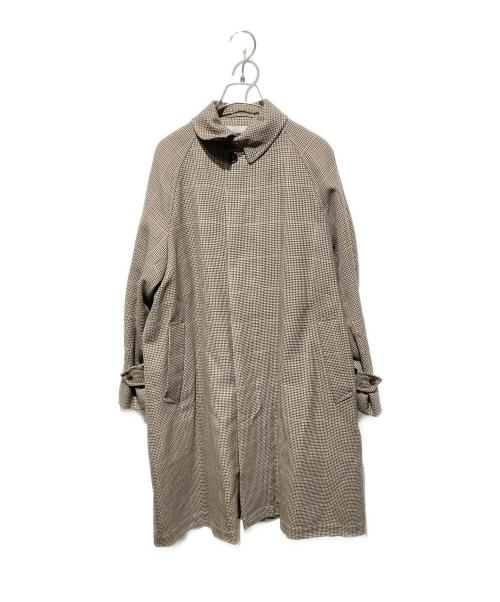 ORCIVAL（オーシバル）ORCIVAL (オーシバル) 千鳥格子ステンカラーコート ブラウン サイズ:1の古着・服飾アイテム