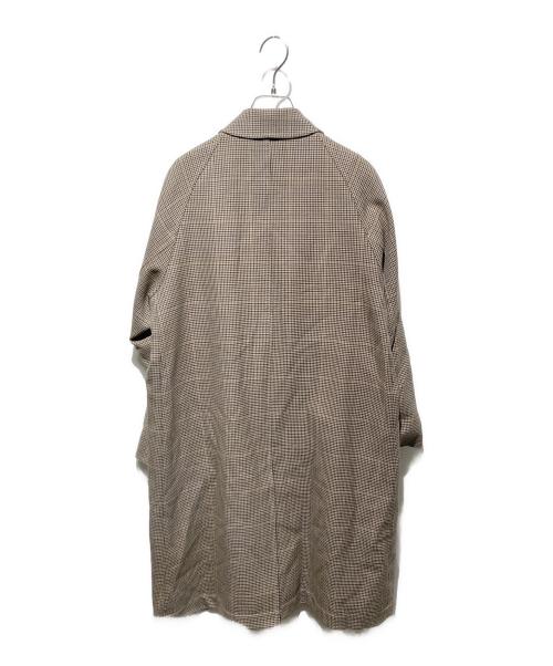 ORCIVAL（オーシバル）ORCIVAL (オーシバル) 千鳥格子ステンカラーコート ブラウン サイズ:1の古着・服飾アイテム