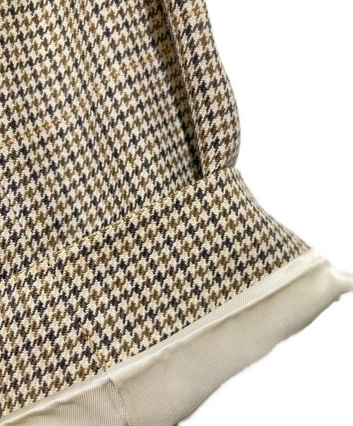 ORCIVAL（オーシバル）ORCIVAL (オーシバル) 千鳥格子ステンカラーコート ブラウン サイズ:1の古着・服飾アイテム