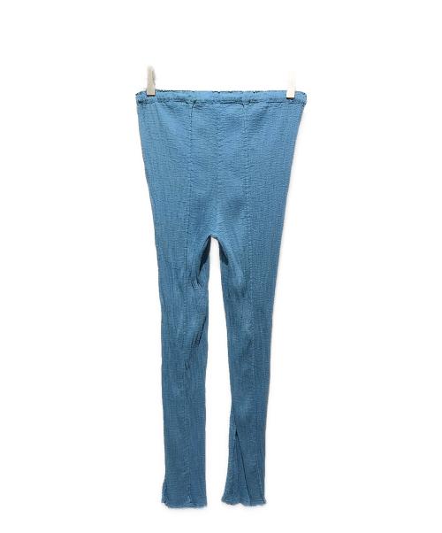 me ISSEY MIYAKE（ミーイッセイ ミヤケ）me ISSEY MIYAKE (ミーイッセイ ミヤケ) ワッシャープリーツパンツ ブルー サイズ:不明の古着・服飾アイテム