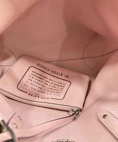 COACH（コーチ）COACH (コーチ) トートバッグ ベージュ×ピンクの古着・服飾アイテム