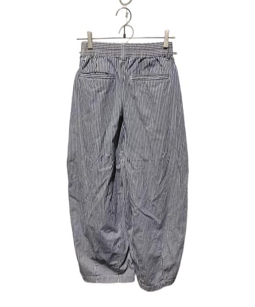 HARVESTY（ハーベスティー）HARVESTY (ハーベスティー) STRIPES CIRCUS PANTS ネイビー×ホワイト サイズ:2の古着・服飾アイテム