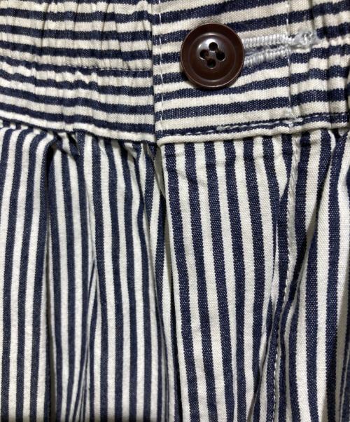 HARVESTY（ハーベスティー）HARVESTY (ハーベスティー) STRIPES CIRCUS PANTS ネイビー×ホワイト サイズ:2の古着・服飾アイテム