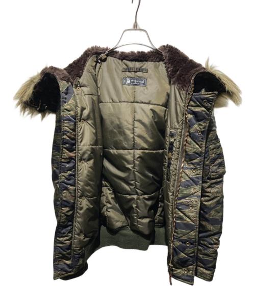 Hysteric Glamour（ヒステリックグラマー）Hysteric Glamour (ヒステリックグラマー) N2B ファー ダウンジャケット カーキ サイズ:FREEの古着・服飾アイテム