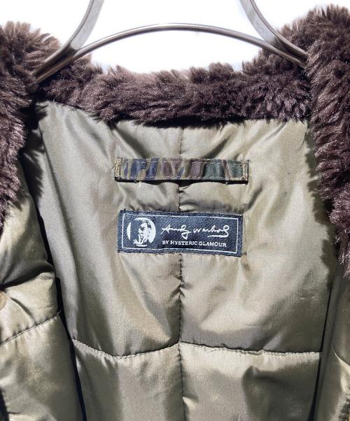 Hysteric Glamour（ヒステリックグラマー）Hysteric Glamour (ヒステリックグラマー) N2B ファー ダウンジャケット カーキ サイズ:FREEの古着・服飾アイテム