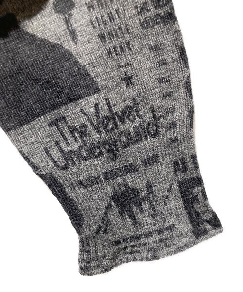 Hysteric Glamour（ヒステリックグラマー）Hysteric Glamour (ヒステリックグラマー) THE VELVET UNDERGROUNDニットパーカー ブラック サイズ:FREEの古着・服飾アイテム