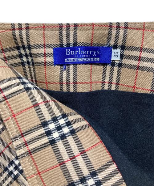 Burberry's（バーバリーズ）Burberry's (バーバリーズ) ノバチェックウールスカート ブラウン サイズ:36の古着・服飾アイテム