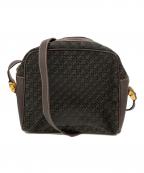 LOEWEロエベ）の古着「キャンバスショルダーバッグ」｜ブラック×ブラウン
