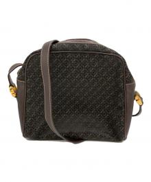 LOEWE（ロエベ）の古着「キャンバスショルダーバッグ」｜ブラック×ブラウン