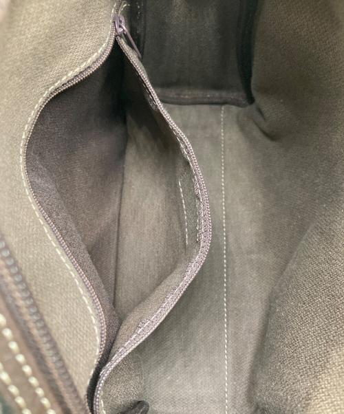 LOEWE（ロエベ）LOEWE (ロエベ) キャンバスショルダーバッグ ブラック×ブラウンの古着・服飾アイテム
