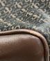 中古・古着 LOEWE (ロエベ) キャンバスショルダーバッグ ブラック×ブラウン：20000円