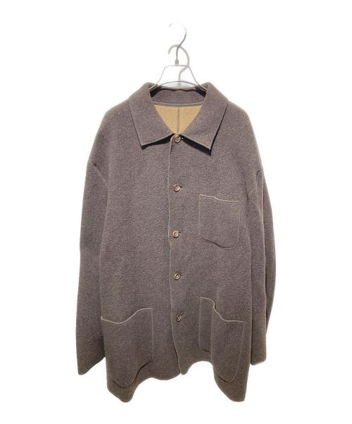 PAPAS（パパス）PAPAS (パパス) ウールコート ブラウン サイズ:Ｌの古着・服飾アイテム