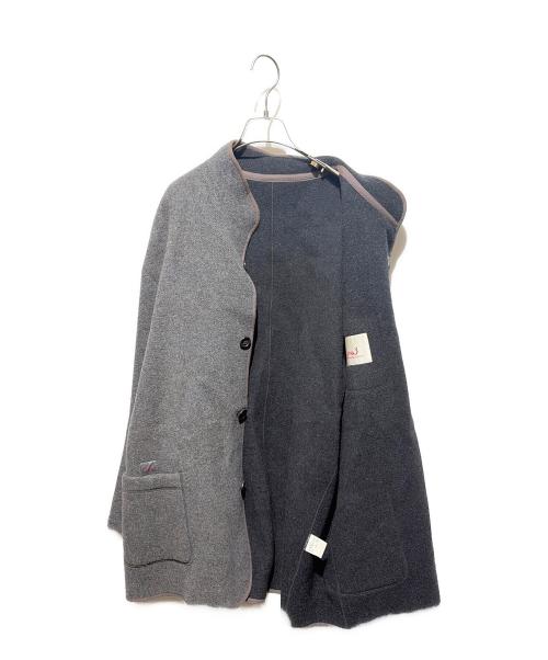 PAPAS（パパス）PAPAS (パパス) ウールジャケット グレー サイズ:Ｌの古着・服飾アイテム
