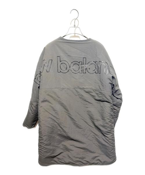NEW BALANCE（ニューバランス）NEW BALANCE (ニューバランス) ボアリバーシブルナイロンジャケット グレー サイズ:Ｍの古着・服飾アイテム