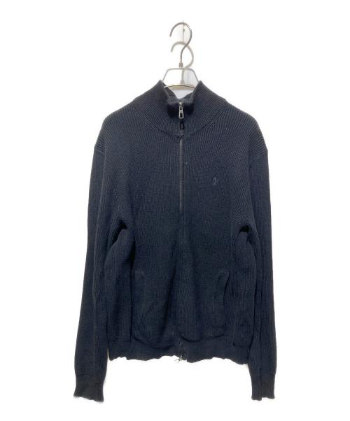 POLO RALPH LAUREN（ポロ・ラルフローレン）POLO RALPH LAUREN (ポロ・ラルフローレン) ジップニットジャケット ブラック サイズ:Ｓの古着・服飾アイテム