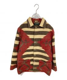 RALPH LAUREN COUNTRY（ラルフローレンカントリー）の古着「ネイティブラグジャケット」｜レッド