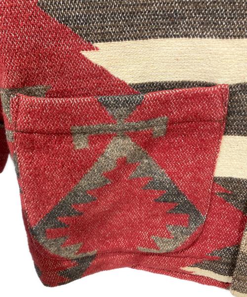 RALPH LAUREN COUNTRY（ラルフローレンカントリー）RALPH LAUREN COUNTRY (ラルフローレンカントリー) ネイティブラグジャケット レッド サイズ:Sの古着・服飾アイテム