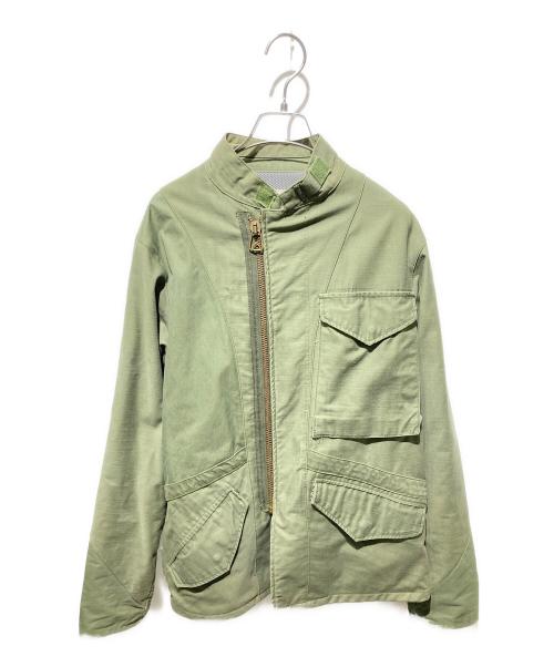 ink（インク）ink (インク) ミリタリージャケット カーキ サイズ:Ｌの古着・服飾アイテム