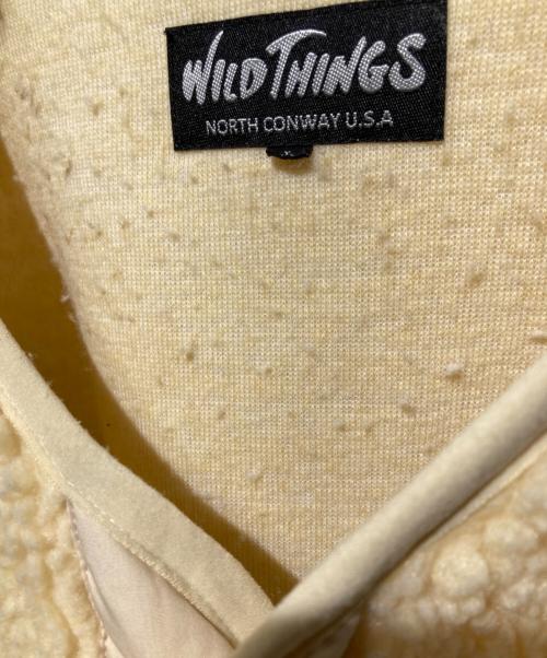 WILD THINGS（ワイルドシングス）WILD THINGS (ワイルドシングス) ボアノーカラージャケット アイボリー サイズ:不明の古着・服飾アイテム