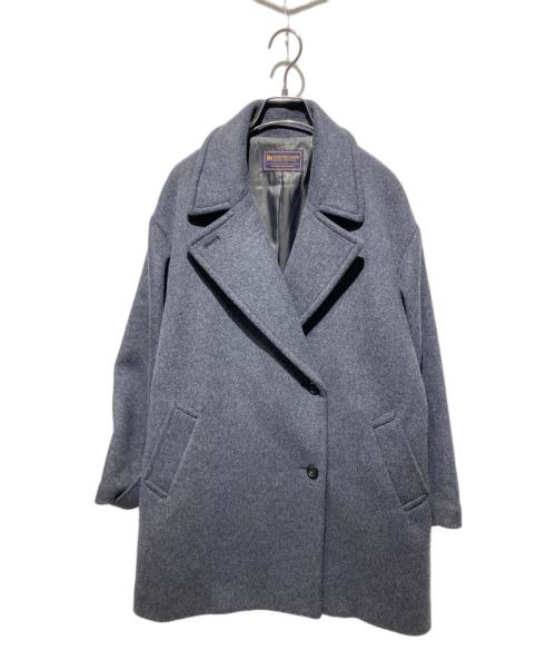 JOURNAL STANDARD relume（ジャーナルスタンダード レリューム）JOURNAL STANDARD relume (ジャーナルスタンダード レリューム) スーパーファインビーバーPコート グレー サイズ:38の古着・服飾アイテム