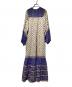 sara mallika (サラマリカ) Cotton Kika Ethnic Print Dress ホワイト×ブルー サイズ:Ｓ：12000円