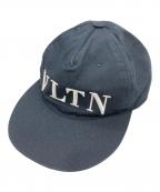 VALENTINOヴァレンティノ）の古着「VLTNロゴキャップ」｜ネイビー
