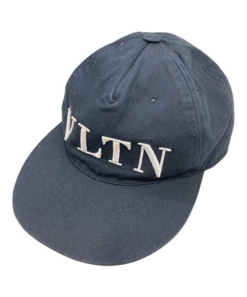 VALENTINO（ヴァレンティノ）VALENTINO (ヴァレンティノ) VLTNロゴキャップ ネイビーの古着・服飾アイテム