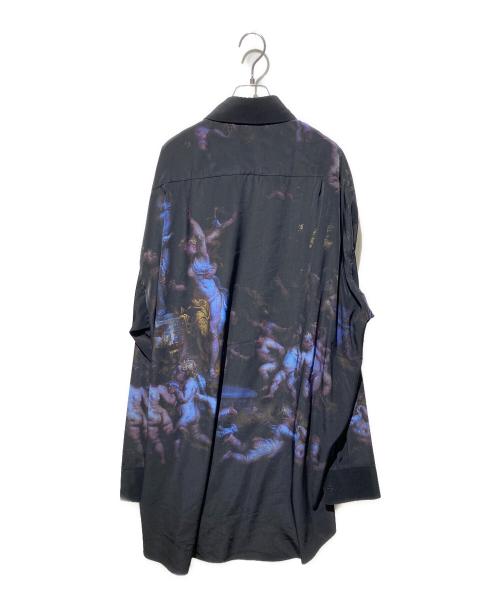 LAD MUSICIAN（ラッドミュージシャン）LAD MUSICIAN (ラッドミュージシャン) DECHINE SUPER BIG SHIRT INKJET ブラック サイズ:不明の古着・服飾アイテム