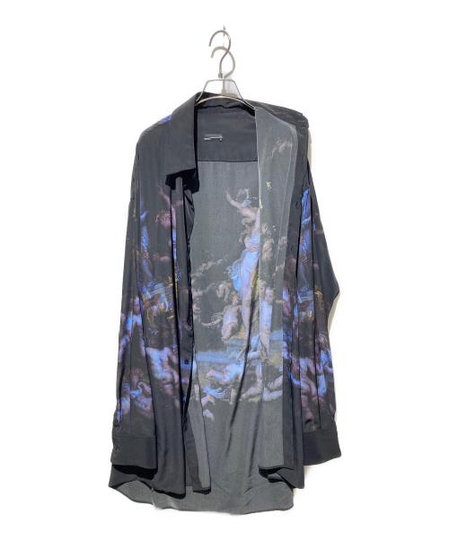 LAD MUSICIAN（ラッドミュージシャン）LAD MUSICIAN (ラッドミュージシャン) DECHINE SUPER BIG SHIRT INKJET ブラック サイズ:不明の古着・服飾アイテム