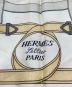 HERMES (エルメス) シルクスカーフ ネイビー×ホワイト：12000円