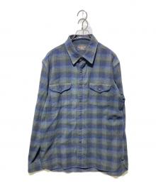RRL（ダブルアールエル）の古着「プラッドツイルワークシャツ」｜ネイビー