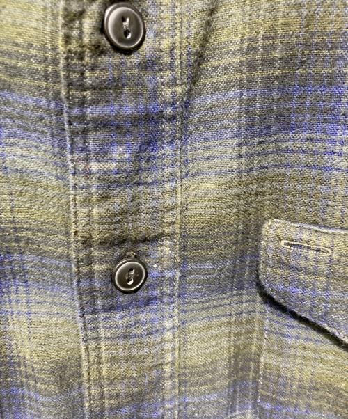 RRL（ダブルアールエル）RRL (ダブルアールエル) プラッドツイルワークシャツ ネイビー サイズ:Ｌの古着・服飾アイテム