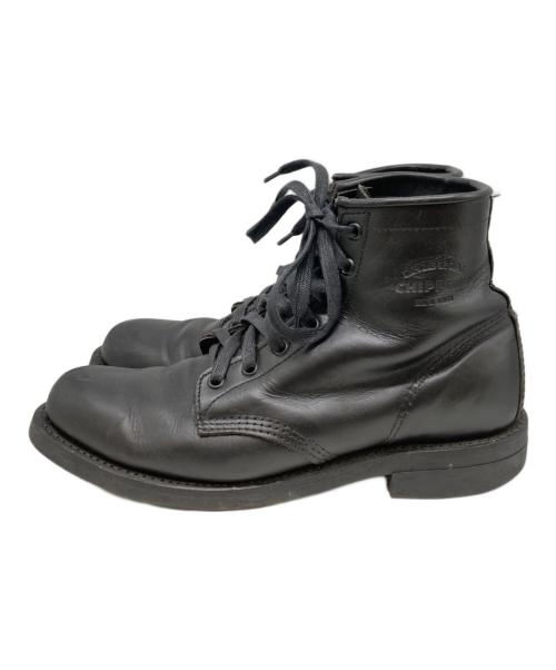 CHIPPEWA（チペワ）CHIPPEWA (チペワ) ワークブーツ ブラック サイズ:27.5cmの古着・服飾アイテム