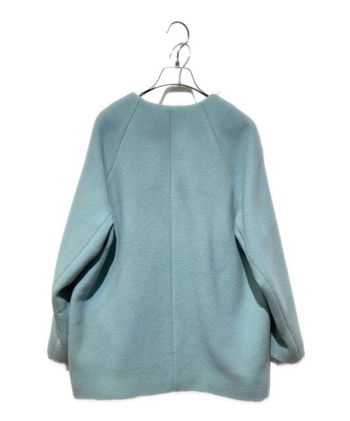 green label relaxing（グリーンレーベルリラクシング）green label relaxing (グリーンレーベルリラクシング) ノーカラーコート ブルー サイズ:38の古着・服飾アイテム