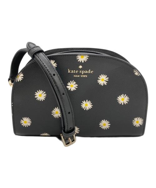 Kate Spade（ケイトスペード）Kate Spade (ケイトスペード) 花柄ショルダーバッグ ブラックの古着・服飾アイテム
