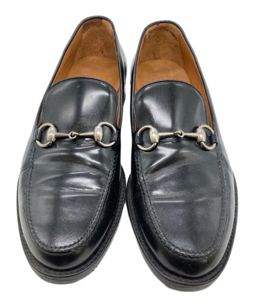 GUCCI（グッチ）GUCCI (グッチ) ホースビットローファー ブラック サイズ:41　1/2の古着・服飾アイテム