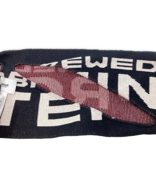doublet（ダブレット）doublet (ダブレット) TEAM SPIBER FOOTBALL SCARF CARDIGAN レッド×ブラックの古着・服飾アイテム