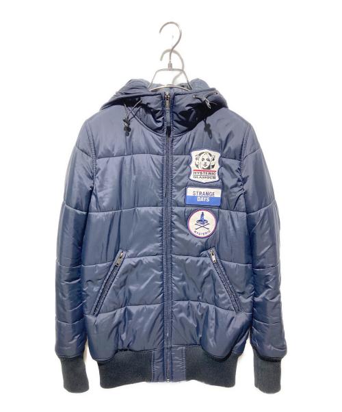 Hysteric Glamour（ヒステリックグラマー）Hysteric Glamour (ヒステリックグラマー) プリマロフト中綿ジャケット ネイビー サイズ:FREEの古着・服飾アイテム
