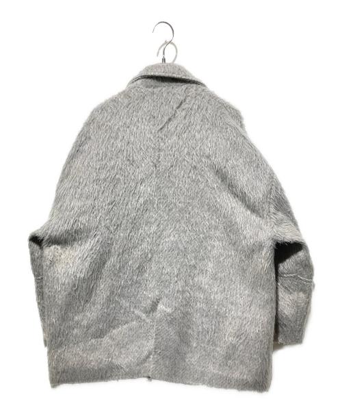hellam（ヘラム）hellam (ヘラム) シャギーミドルコート グレー サイズ:FREEの古着・服飾アイテム