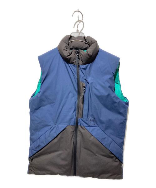 WOOLRICH（ウールリッチ）WOOLRICH (ウールリッチ) KATAHDIN 2L DOWN VEST ネイビー×ブラック サイズ:Ｓの古着・服飾アイテム