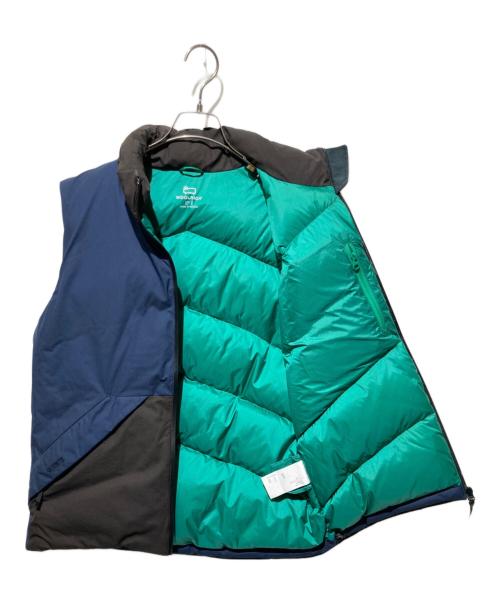 WOOLRICH（ウールリッチ）WOOLRICH (ウールリッチ) KATAHDIN 2L DOWN VEST ネイビー×ブラック サイズ:Ｓの古着・服飾アイテム