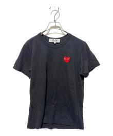 PLAY COMME des GARCONS（プレイコムデギャルソン）の古着「ハートロゴＴシャツ」｜ブラック