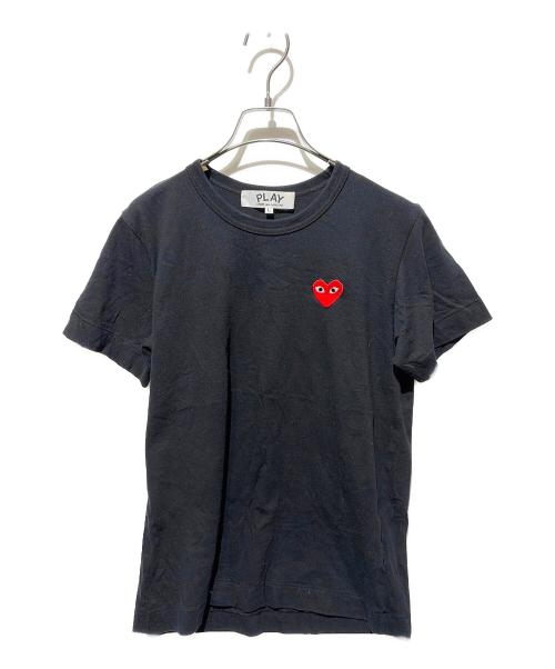 PLAY COMME des GARCONS（プレイコムデギャルソン）PLAY COMME des GARCONS (プレイコムデギャルソン) ハートロゴＴシャツ ブラック サイズ:Ｌの古着・服飾アイテム