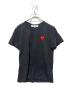 PLAY COMME des GARCONS（プレイコムデギャルソン）の古着「ハートロゴＴシャツ」｜ブラック